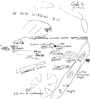 Sketch map of recce