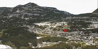 Photomontage indicating location of B8 in landscape (98k JPEG)