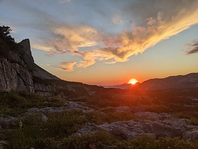 Sunset over the Loser plateau 